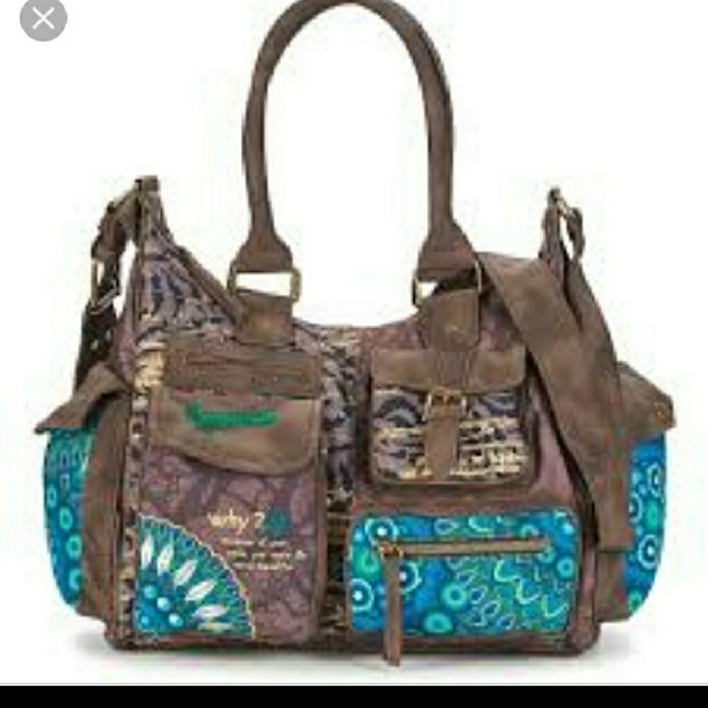 Desigual London green/blue bag